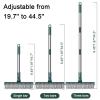 Floor Scrub Brush, 3 in 1 Scrape Brush Stiff Bristle Shower Scrubber, 44.5'' Retractable Long Handle Gap Floor Brush Kitchen Crevice Cleaning Brush can Wipe Multi-Purpose Cleaning Floor Brush view 2