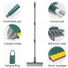 Floor Scrub Brush, 3 in 1 Scrape Brush Stiff Bristle Shower Scrubber, 44.5'' Retractable Long Handle Gap Floor Brush Kitchen Crevice Cleaning Brush can Wipe Multi-Purpose Cleaning Floor Brush view 3