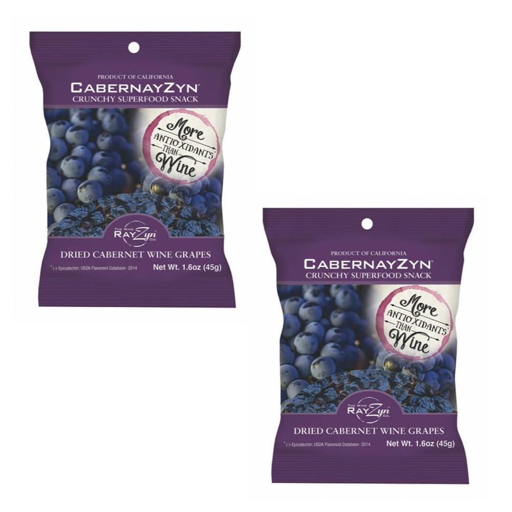 Wine RayZyn CabernayZyn Cabernet Sauvignon Dried Wine Raisins Bag 1.6 oz (Pack of 2)