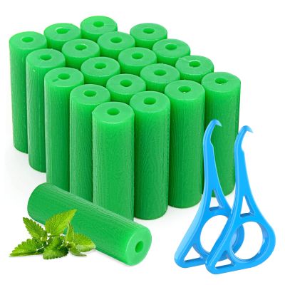 BVN Aligner Chewies, 20 Pieces Orthodontic Chewies with 2 Pieces Aligner Remover Tool, Retainer Chewies, Dental Chewies for Aligners, Orthodontic Dental Chewies Munchies, Green
