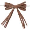 NW Craft Supply - Pre-Tied Raffia Chocolate Brown 18pc view 1
