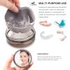 Denture cup, Definitely No-Leak Denture Bath Box for Traveling Perfectly, Denture Cup with Strainer & Mirror(White) view 4