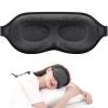 MZOO Luxury Sleep Mask for Back, Side Sleeper, Complete Light Blocking Sleeping Eye Mask Night Blindfold, 3D Zero Pressure & Spacious for Lash Extensions, Breathable Soft Eye Cover Flight Nap Travel view 1