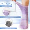 Bulinlulu Diabetic Socks for Women Men,6 Pairs Non Binding Diabetic Ankle Wide Socks with Seamless Toe Size 7-9 9-11(Medium,Black) view 2