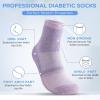 Bulinlulu Diabetic Socks for Women&Men,6 Pairs Non Binding Diabetic Ankle Socks,Wide Socks with Seamless Toe(Medium,Bright Colors-6 Pairs) view 3