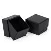 Sdootjewelry Ring Box, 1.97  1.97  1.57 Kraft Earring Ring Boxes, 20 Pack Cardboard Jewelry Gift Boxes, Black Small Earring Ring Gift Box with Foam for Wedding Propose view 3