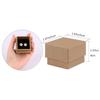 Sdootjewelry Ring Box, 1.97  1.97  1.57 Kraft Earring Ring Boxes, 20 Pack Cardboard Jewelry Gift Boxes, Brown Small Earring Ring Gift Box with Foam for Wedding Propose view 3