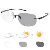 YIMI Photochromic Bifocal Reading Sunglasses Blue Light Blocking Computer Glasses Rimless Sun Readers Transition for Women Men UV400 Protection Presbyopia Shades Anti Glare Eyewear Gaming Eyeglasses view 1