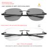 YIMI Photochromic Bifocal Reading Sunglasses Blue Light Blocking Computer Glasses Rimless Sun Readers Transition for Women Men UV400 Protection Presbyopia Shades Anti Glare Eyewear Gaming Eyeglasses view 4