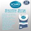 IOMI - 12 Pair Multipack Mens Gentle Grip Non Binding Crew Diabetic Socks (13-15, Black/Navy/Grey) view 4