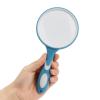 10X Optical Quality Handheld Magnifier Professional Magnifying Glass with Non-Slip Soft Rubber Handle for Seniors Maps Jewellery Hobbies (Blue) view 1