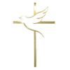 10pcs of Acrylic Religious Cake Topper - Dove and Cross,Holy Spirit Topper, Confirmation Topper (Gold Mirror) view 1