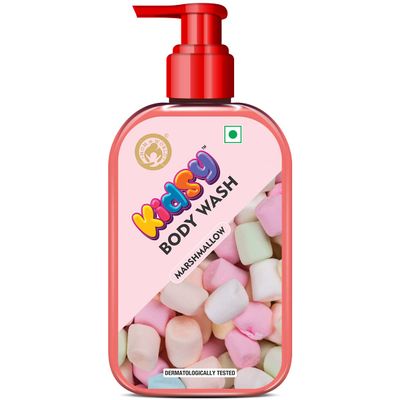 Mom & World Kidsy Marshmallow Body Wash No Tears, No SLS For Kids, Dermatologically Tested, pH Balanced, 240 ml