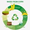 100% Compost Bags for Kitchen Countertop Compost Bin - 1, 1.2, 1.3, 1.5 Gallon, Kitchen Food Scrap Waste Compostable Small Trash Bags, ASTM D6400, US BPI and Europe OK Compost Home Certified, 100ct view 2