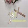 16pcs of Acrylic Cross Cake Topper, Cross Cake Charm for Baptism, Christening, Holy Communion Cake (6'', Rose Gold Mirror) view 2