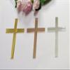 16pcs of Acrylic Cross Cake Topper, Cross Cake Charm for Baptism, Christening, Holy Communion Cake (6'', Rose Gold Mirror) view 4