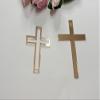 16pcs of Acrylic Cross Cake Topper, Cross Cake Charm for Baptism, Christening, Holy Communion Cake (4'', Rose Gold Mirror) view 4