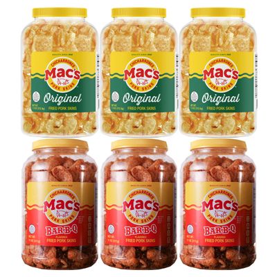Mac's Pork Skin Canisters (Variety Pack)
