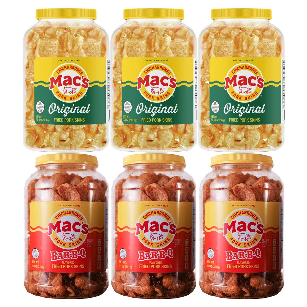 Mac's Pork Skin Canisters (Variety Pack)