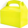 Gable Treat Boxes, Goodies Favor Box for Kids Birthday, Candy Boxes Party Favors, Weddings Events, Baby Shower, 6.25" x 3.5" x 3.5" Inch Box (Yellow Treat Box, 12-Pack) view 1