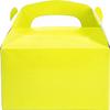 Gable Treat Boxes, Goodies Favor Box for Kids Birthday, Candy Boxes Party Favors, Weddings Events, Baby Shower, 6.25" x 3.5" x 3.5" Inch Box (Yellow Treat Box, 12-Pack) view 4