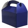 The Dreidel Company Royal Blue Gable Treat Boxes, Party Favors, 25-Pack 6.25" x 3.5" x 3.5" Inch Box, view 1