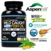 Aspen Hill Labs Wild Caught Omega Fish Oil 2900 mg - Omega-3-90 Soft Gels  30 Servings - High-Potency DPA, EPA & DHA - Non-GMO Burp-Free view 3