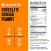 Lakanto Chocolate Covered Peanuts - Sweetened with Monk Fruit Sweetener, Keto Diet Friendly, On the Go Healthy Snack, Vegan, Dark Chocolate, Sea Salt, Cocoa Butter (Peanuts - Pack of 2) view 3