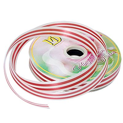 Ruilogod 14m Striped Style Gift Wrapping Wrap Tape Decoration Red White (id: 767 147 0bc 8f4 0c8
