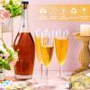 Potchen 48 Pieces 6 Oz Plastic Champagne Flutes Hard Disposable Plastic Champagne Glasses Wedding Wine Mimosa Glasses for Drinking Toasting Home Daily Life view 3