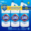 Clorox Bleach Liquid Cleaner for Laundry and Bathroom, HE Performance Bleach, 121 oz. Bottle 3 Pack, Wholesalehome Reusable Cleaning Glove and Cloth Included, unscented view 1