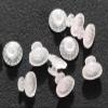 10 Pcs Transparent Orthodontic Composite Lingual Buttons Dental Bondable Round Base view 2