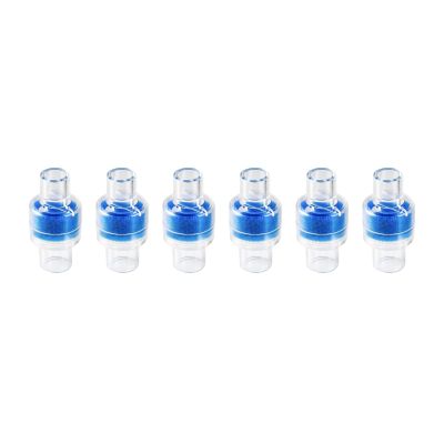 6 Nispira HME Heat Moisture Exchanger Filter in-Line Humidification Solution Unit for CPAP biPAP Machine & Mask, Z1, Z2, Dreamstation, Individually Sealed Packaging