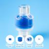 6 Nispira HME Heat Moisture Exchanger Filter in-Line Humidification Solution Unit for CPAP biPAP Machine & Mask, Z1, Z2, Dreamstation, Individually Sealed Packaging view 3