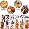 Suloli Halloween Cellophane Treat Bags - 120pcs Clear Candy Bags with Pumpkin, Ghost Designs and 150 Twist Ties for Kids' Trick or Treat Party Favors view 3