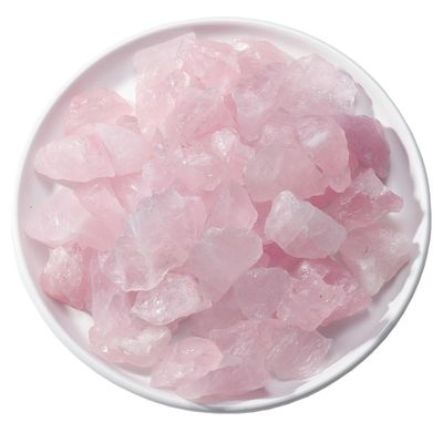 Apengshi 1/2 lb(230g Natural Rose Quartz Crystal Tumbled Rough Stone Healing Crystal Chakra Raw Stone Meditation Reiki Collection