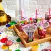 Lilymicky 200 Sets 10 oz Clear Plastic Cups With Flat Lids, 10 Ounce Disposable Drinking Cups for Smoothie, Slurpee, or Any Cold Drinks view 3