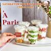 Lilymicky 200 Sets 10 oz Clear Plastic Cups With Flat Lids, 10 Ounce Disposable Drinking Cups for Smoothie, Slurpee, or Any Cold Drinks view 4