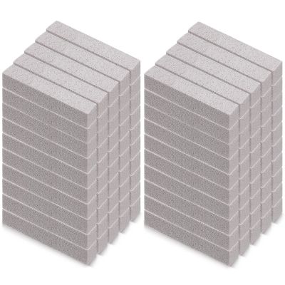 100 Pack Pumice Stone for Toilet Cleaning Bowl Stick Toilet Pumice Scouring Pad Pumice Stick Cleaner for Toilet, Bathtubs, Bathroom, Kitchen Sink, Pool, Grill, 5.9 x 1.37 x 0.98 Inch