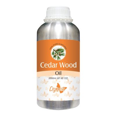 Crysalis Cedar Wood (Cedrus) Oil|100% Pure & Natural Undiluted Essential Oil Organic Standard for Skin & Haircare|Used in Aromatherapy 2000ml (67.62 fl oz)