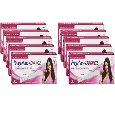Prega News Mankind Advance, Hcg Home Pregnancy Test, Midstream Urine Test Kit, One Step Pregnancy Test, Easy To Use, Accurate Result In Just 3 Minutes X Pack Of 1 (10)