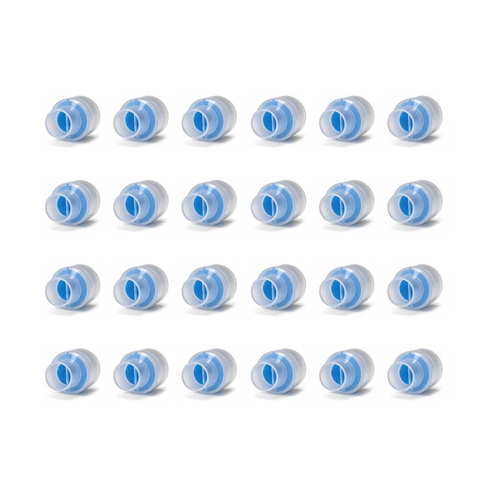 24 Pcs Nispira HME Heat Moisture Exchanger Filter in-Line Humidification Solution Unit for CPAP biPAP Machine & Mask, Z1, Z2, Dreamstation