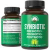 Synbiotic = Prebiotic + Probiotic + Postbiotic 3-in-1 Supplement with Clinically Tested Ingredients. Pre And Probiotics Plus Important Tributyrin Postbiotics For Gut. Vegan Capsules For Women + Men view 1