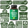 All 9 Essential Amino Acids Supplement. Capsules with 3X More Leucine for Muscle Recovery, Growth. EAA Supplement Better Than BCAA / BCAAS Branched Chain Aminos Acid. USA Tested EAAs for Men + Women view 3