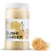 Fusion Select Sushi Ginger - Natural Sliced Gari, Pickled Ginger for Sushi - No MSG, Non-GMO - Spicy, Sour, Sweet & Salty Taste Notes - Side Dish For Sashimi, Sushi Ingredients - 12oz (White, 1Pk) view 1