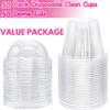 Tiaiidi Clear Plastic Cups with Lids,6 oz-50 Pack Mini Parfait Cups with Dome Lids(No Hole),Disposable Party Dessert Cups for Cold Drinks,Fruit,Cupcake,Ice Cream,Snack,Candy view 3