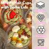 Tiaiidi Clear Plastic Cups with Lids,6 oz-50 Pack Mini Parfait Cups with Dome Lids(No Hole),Disposable Party Dessert Cups for Cold Drinks,Fruit,Cupcake,Ice Cream,Snack,Candy view 4