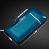 Cponmist 2 Pack Mini Butane Lighter, Double Jet Torch Lighter with Visible Window, Refillable and Adjustable Pocket Lighter, Great Little Gift for Men and Women, Black and Blue (Without Gas) view 2