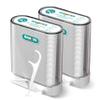 Dental Floss Picks Dispenser 2 Box-Professional Shred Resistant Flossers-176 Count LIAMOSS Superfine Toothpicks Sticks-Unique Sealed Storage-More Hygienic Floss Storage-Adults Best Dental Oral Care view 1