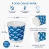 JollyPack 1200 Pack 3 oz Disposable Bathroom Paper Cups, Small Mouthwash Cups in Orange, Blue, and Green, Great for Candy, Biscuits, Bathroom Use, Parties, Picnics, and Travel view 2